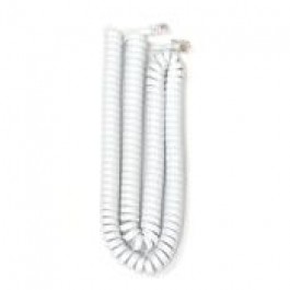 12 Foot White Handset Cord