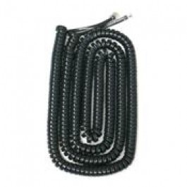 Handset Cord Gloss Charcoal 12 Feet