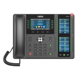 Fanvil X210 Enterprise VoIP Phone, 4.3-Inch Color Display, Two 3.5-Inch Side Color Displays for DSS Keys. 20 SIP Lines, Dual-port Gigabit Ethernet, Power Adapter Not Included X210