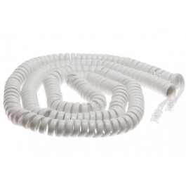 25 Foot White Handset Cord