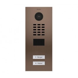 DoorBird IP Video Door Station D2102V, Flush-mounted, - 2 Call Buttons BRONZE (V4A)