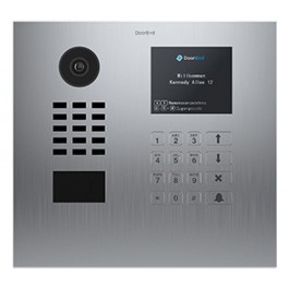 DoorBird Intercom Video Door Station D21DKH, V4A IP65 Salt Water Resistant Brushed Stainless Steel Edition Flush, Display Module, Keypad Module, RFID