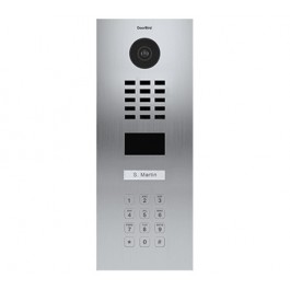 DoorBird Intercom Video Door Station D2101KV Flush Mounted Stainless Steel(V2A) IP65 Brushed with Keypad