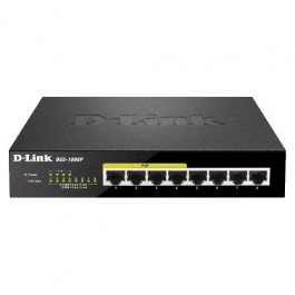 DGS-1008P 8-Port Desktop Switch with 4 PoE Ports