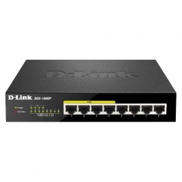 DGS-1008P 8-Port Desktop Switch with 4 PoE Ports