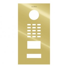 DoorBird Faceplate for D2101V IP Video Door Station Brushed Stainless Steel Gold (V4A)