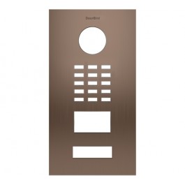 DoorBird Faceplate for D2101V IP Video Door Station Brushed Stainless Steel Bronze(V4A)