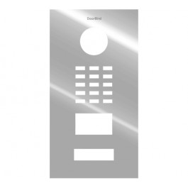 DoorBird Faceplate for D2101V IP Video Door Station Brushed Stainless Steel Chrome Polished(V4A)