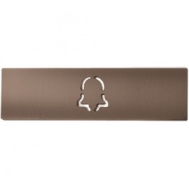 DoorBird Nameplate for D21x One Call Button Video Door Station Bell Bronze-Finish(V4A)