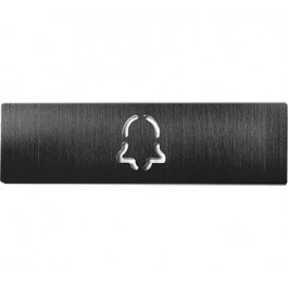 DoorBird Nameplate for D21x One Call Button Video Door Station Bell Titanium-Finish(V4A)