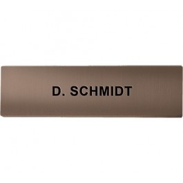DoorBird Nameplate for D21x One Call Button Video Door Station Stainless Steel - Engraved - Bronze-Finish(V4A)