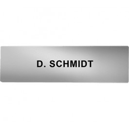 DoorBird Nameplate for D21x One Call Button Video Door Station Stainless Steel - Engraved - Chrome High Gloss(V4A)