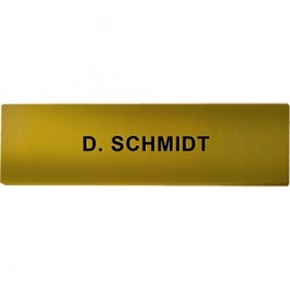 DoorBird Nameplate for D21x One Call Button Video Door Station Stainless Steel - Engraved - Gold-Finish(V4A)