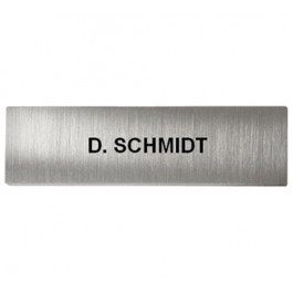 DoorBird Nameplate for D21x One Call Button Video Door Station Stainless Steel Salt Water Resistant - Engraved - Metal Finish(V4A)