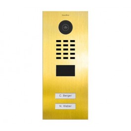 DoorBird IP Video Door Station D2102V, Flush-mounted, - 2 Call Buttons GOLD (V4A)