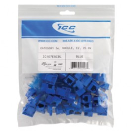 IC107E5CBL ICC Cat5e EZ -25Pack Blue