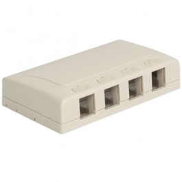 IC108SB4WH Surface Box 4-Port White