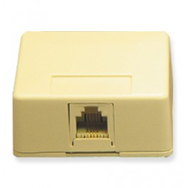 IC625SB6IV Ivory Biscuit Jack 6-Pin