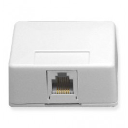 IC625SB6WH White Biscuit Jack 6-Pin