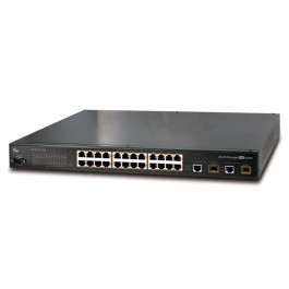 General Electric GE-DS-242-POE 24-Port Fast Ethernet Layer 2+Gigabit  Managed PoE Switch