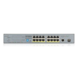 Zyxel GS1300-18HP - 16-Port Gigabit PoE+ L2 Unmanaged Switch (170W) w/RJ45+SFP Uplinks