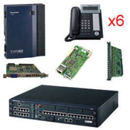 KX-NCP500-DT6SIP	NCP500 Bundle SIP 6-DT343-B