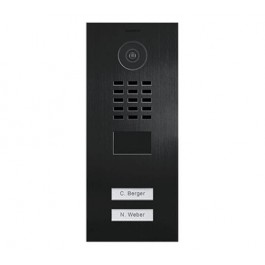DoorBird IP Video Door Station D2102V, Flush-mounted, - 2 Call Buttons TITANIUM (V4A)