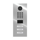 DoorBird IP Video Door Station D2103V, Flush-mounted - 3 Call Buttons 50 RAL Colors