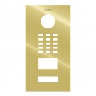 DoorBird Faceplate for D2101V IP Video Door Station Brushed Stainless Steel Brass Polished(V4A)