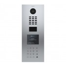 DoorBird IP Intercom Video Door Station D21DKV, Brushed Stainless Steel Edition Flush, Display Module, Keypad Module, RFID