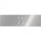 DoorBird Nameplate for D21x One Call Button Video Door Station Bell Chrome High Gloss(V4A)