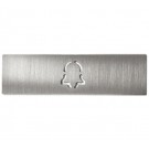 DoorBird Nameplate for D21x One Call Button Video Door Station Bell Salt Water Resistant - Metal Finish(V4A)