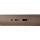 DoorBird Nameplate for D21x One Call Button Video Door Station Stainless Steel - Engraved - Bronze-Finish(V4A)