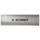 DoorBird Nameplate for D21x One Call Button Video Door Station Stainless Steel Salt Water Resistant - Engraved - Metal Finish(V4A)
