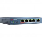 Hikvision DS-3E0105P-E 4-Port 10/100 Mb/s PoE-Compliant Unmanaged Network Switch