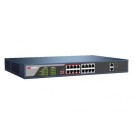 Hikvision DS-3E0318P-E 16-Port 10/100 Mb/s PoE-Compliant Unmanaged Network Switch
