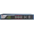 Hikvision DS-3E1310P-E Web-Managed PoE Switch with 8 PoE Electrical Ports and Two Combo Ports