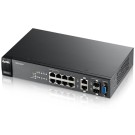 Zyxel GS2210-8 - 8-Port Gigabit + 2 Dual Personality (GBE RJ-45/SFP) (10 Total Ports)