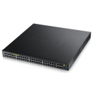 Zyxel XGS3700-48HP - 48-Port PoE+ (802.3at) Gigabit L2+ w/4 10GbE SFP+ (52 Total Ports) w/Static Routing/VRRP & Redundant Power Support 460W Power Budget Upgradable to 1000W