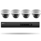 Hikvision I7604N1TA 4-Channel 5MP NVR with 1TB HDD and 4 2MP Outdoor Dome Cameras Kit