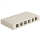 IC108SB6WH Surface Box 6-Port White