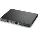 Zyxel XGS1930-28HP - Hybrid NebulaFlex 24 Port GbE L2 Web Managed 802.3at PoE+ Switch + 4 SFP+ 10G Fiber Ports (28 Total Ports) 375W Power Budget