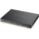 Zyxel XGS1930-52HP - Hybrid NebulaFlex 48 Port GbE L2 Web Managed 802.3at PoE+ Switch + 4 SFP+ 10G Fiber Ports (52 Total Ports) 375W Power Budget