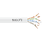 K5E-1KUTP-PLEN-WH CAT-5e Bulk Cable Plenum White 1000' Box