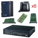 KX-NCP500-DT6ANALOG NCP500 Bundle Analog 6-DT343-B