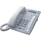 KX-T7667R Refurb 1-Line LCD Phone WHT
