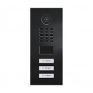 DoorBird IP Video Door Station D2103V, Flush-mounted - 3 Call Buttons Anthracite RAL 7016