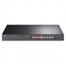 TP-LINK TL-SL1218MP 16-Port 10/100Mbps + 2-Port Gigabit Unmanaged PoE Switch