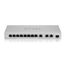 Zyxel XGS1250-12 - 8-Port Gigabit Web Managed Switch with 3-Port 10G Copper +1-Port SFP+