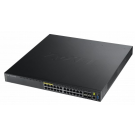 Zyxel XGS3700-24HP - 24-Port PoE+ (802.3at) Gigabit L2+ w/4 10GbE SFP+ (28 Total Ports) w/Static Routing/VRRP & Redundant Power Support 460W Power Budget Upgradable to 1000W